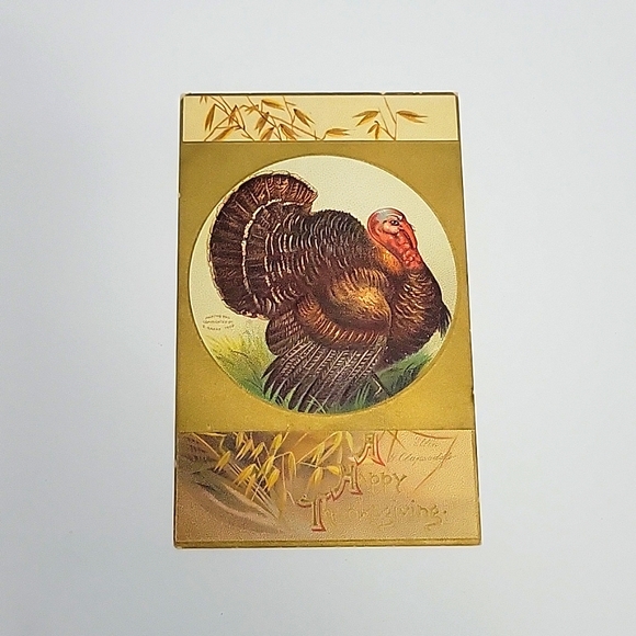 Vintage Postcard "A Happy Thanksgiving" Artist Ellen Clapsaddle 1900s No 51670 - Picture 1 of 5